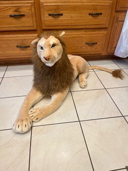 Stuffed plush lion
