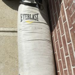 White EverLast Punching Bag Located In Lawrence,IN