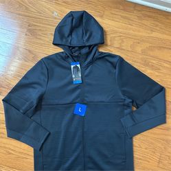 NWT Spyder men’s full zip hooded active jacket black