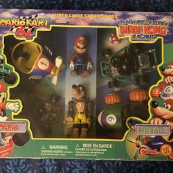 Mario Kart 64 Diddy Kong Racing Banjo Kazooie Figure Set  ToyBiz 2001