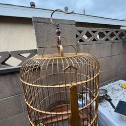big bamboo bird cage