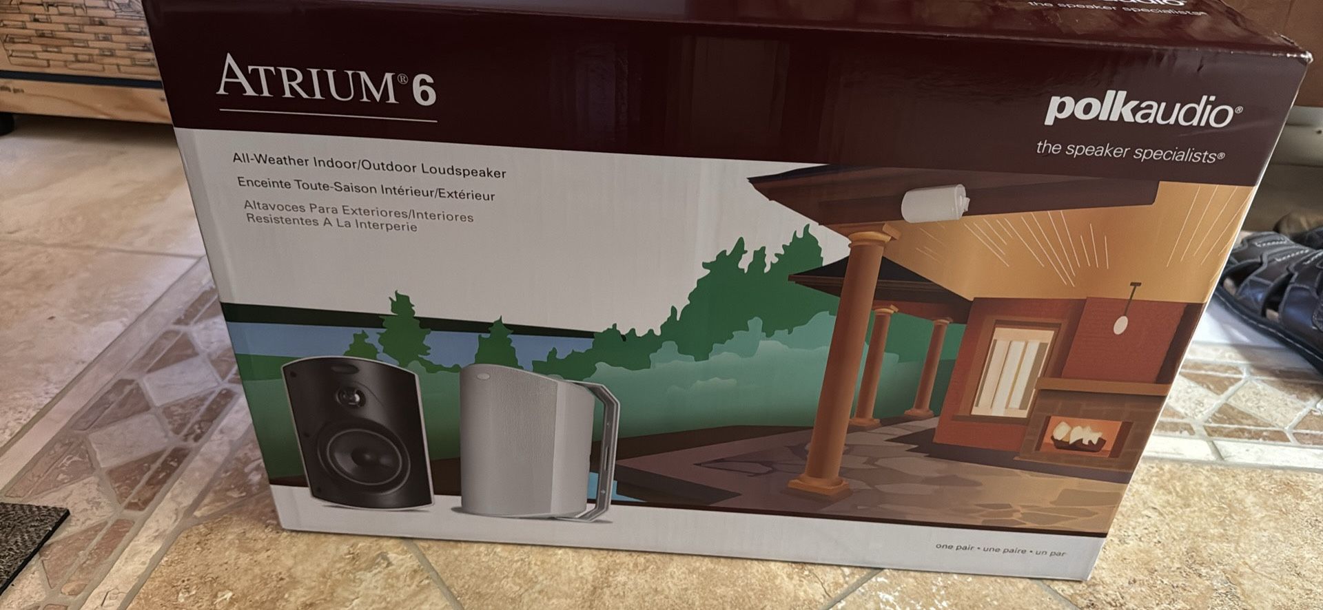Polk atrium 6 (white pair, brand new) unopened box