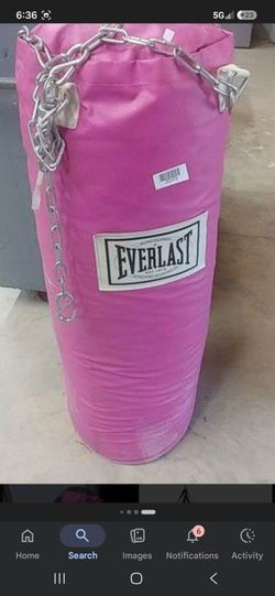 Pink everlasting punching bag