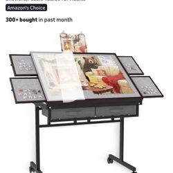 Puzzle Table &Extra Storage Space,1500pcs Adjustable Five Up Angles Puzzle Table with Drawers,Puzzle Board with Drawers,Puzzle Tables for Adults