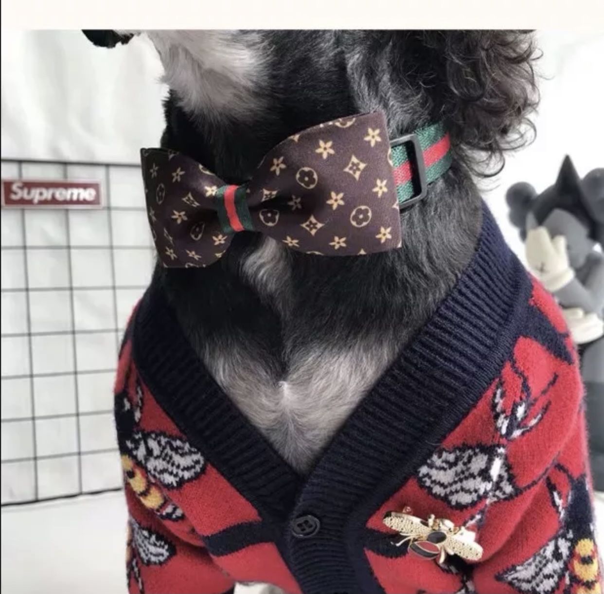 Luxury Dog And Cat Bow with Bell