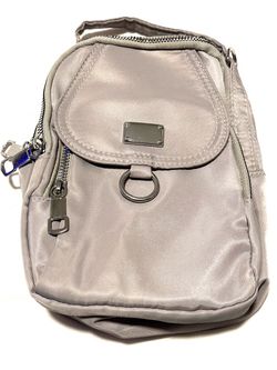 Small Gray Nylon Crossbody bag