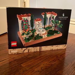 Lego Icons Fountain Garden