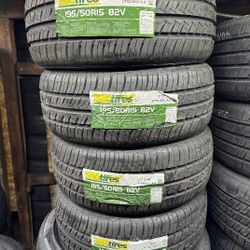 SET OF FOUR NEW TIRES 195/50/15 TBB TIRES INCLUDING MOUNT AND BALANCE, ASK ME FOR ANY SIZE AND BRAND