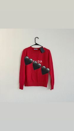 Cute red sweater S
