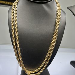 Gold filled Rope chain