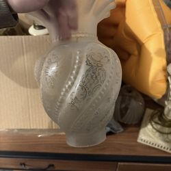 Vintage Glass Lamp Shade 