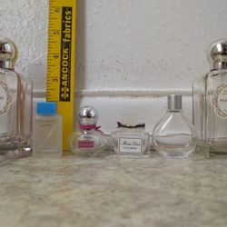 Empty perfume bottles for decorative purposes