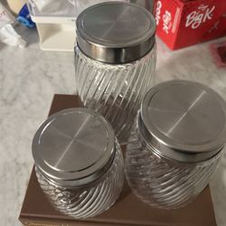 Containers And Grain Or Cereal Dispenser 