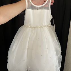 Girls 3T White Dress