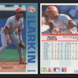 #14 Barry Larkin 1992 Fleer 7-Eleven/Citgo The Performer