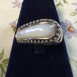 Sterling MOP Ring