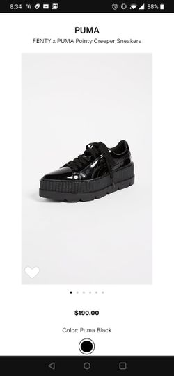 Puma Fenty by Rihanna Pointy Creeper Patent 36627001 Womens Sneakers Shoes