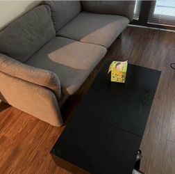 Grey Upholstered Sofa (2-3 seater)