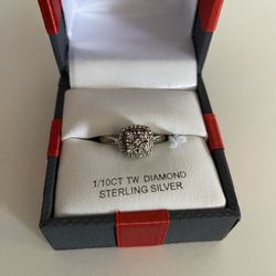 1/10CT TW Diamond Sterling Silver Ring