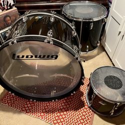 Ludwig Vistalite Bonham size 3 piece drum shell set