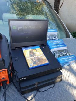 2018 PS4 Slim Playstation 4 1000GB & 2020 G Story Monitor with 2 Sealed controllers & New Game. $400! Firm Or Trade Up challenge