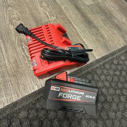 Milwaukee M18 6.0 Forge Battery And Charger New