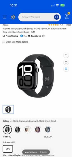 Apple Watch Series 10  46mm Jet Black