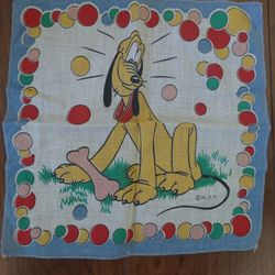 Vintage Disney Cartoon Handkerchief