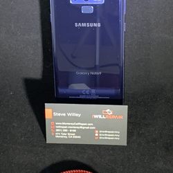 Samsung Note 9 Blue 128GB Unlocked $340