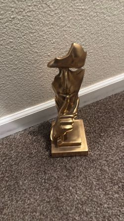 Gold Abstract Human Figure Sculpture