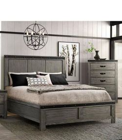 2 King Beds with Mattress,  Chest & Sectional Sofa with Ottoman