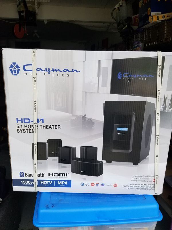 Cayman Media Labs HD-41 5.1 Bluetooth Home Theater System (Brand New)