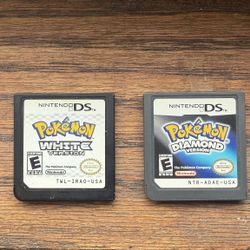 Pokemon White Version & Pokemon Diamond Version for DS