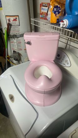 Pink potty training toilet