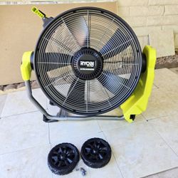 RYOBI 40V HP Brushless Hybrid  WHISPER SERIES 20 in. Air Cannon Fan (Tool Only)