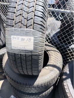 265/70/18  Goodyear Set Of 4 Tires Like New 98% Tread Life Installed And Balanced // ¡Variedad De Llantas Como Nuevas Pregunte Por Su Medida!