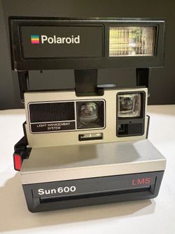 Polaroid Sun 600 LMS Vintage Instant Film Camera Tested Red/Green Lights