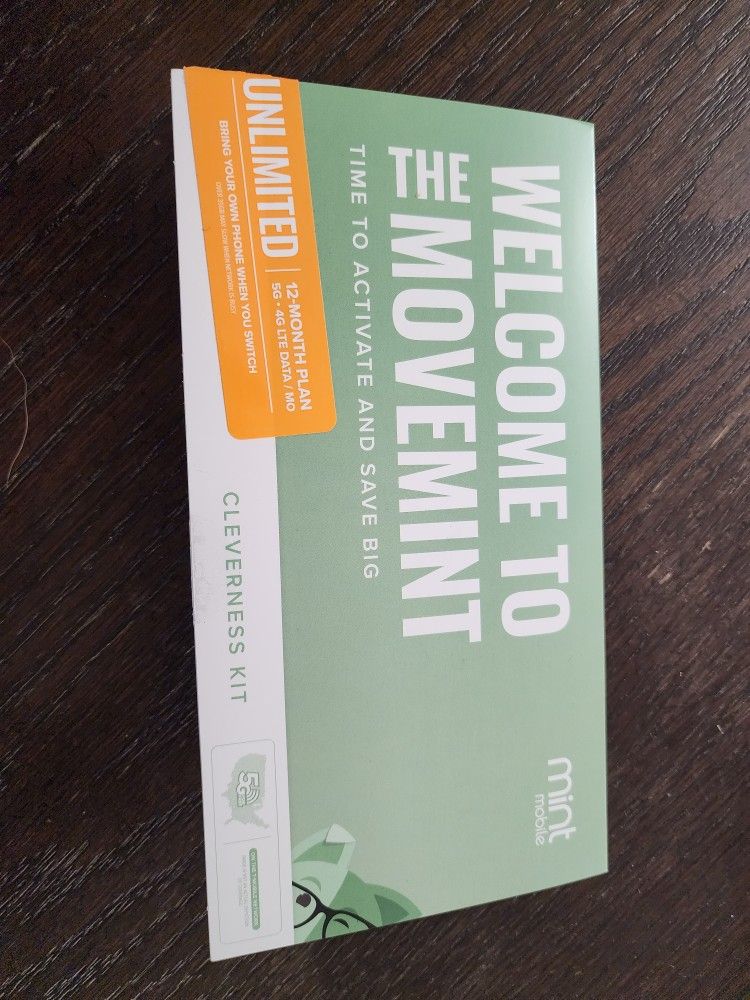 Mint Mobile Sim 12 Months Unlimited