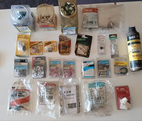 Electrical and Conduit Cable Fastener Lot Ideal Klein EMT Halex RG6 Tube Nailers Butt Connector