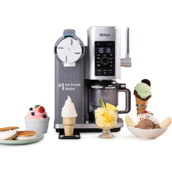 Ninja CREAMi Scoop & Swirl Ice Cream Maker, Soft Serve Desserts, Sorbet, Milkshakes, Frozen Yogurt and More, 13-in-1 Programs, Includes Handle and Two