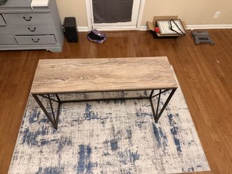 Modern Industrial Console Table / Entryway Table – Wood & Metal 