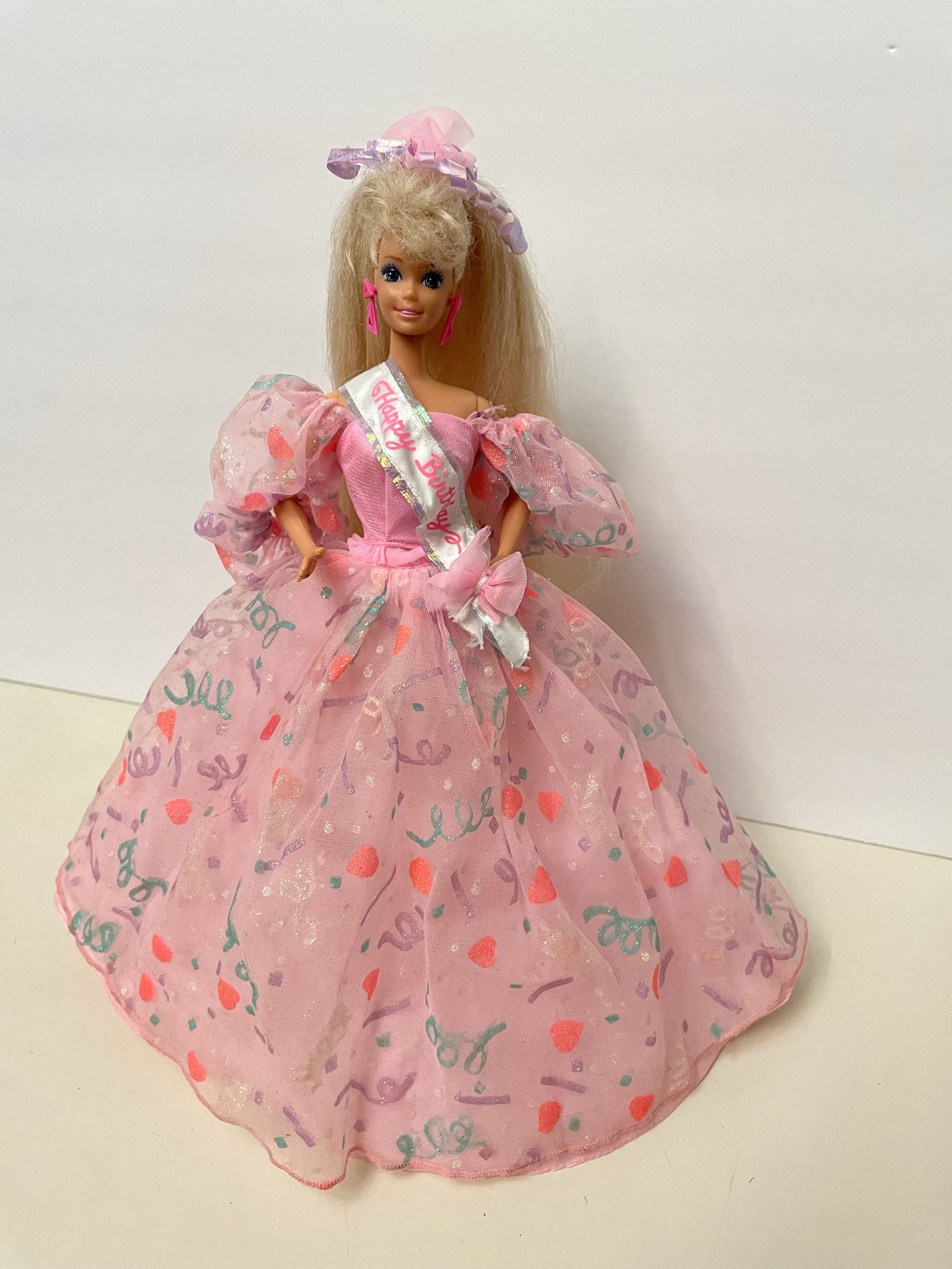Vintage 1990 Happy Birthday Barbie Doll Mattel