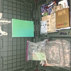 Military Footlocker with contents Survival Box