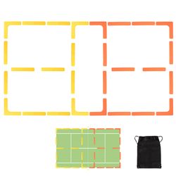 Hikeen Pickleball Court Markers, 84 pcs Yellow/Orange