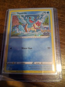 Squirtle Pokémon GO Holo Card SWSH233