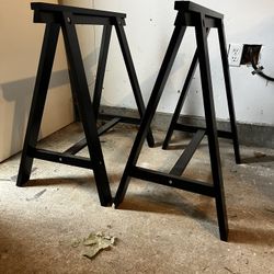 Sawhorse Legs And Table Tops