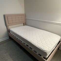 Brand New Twin Bed Frame And Mattress 