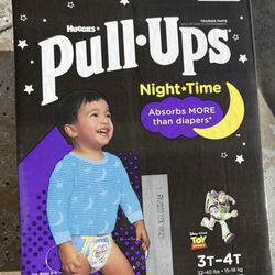 Huggies Pull-Ups Night-Time Boys Training Pants, 3T-4T, 60 Ct 3T-4T (60 Count)