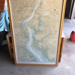 New Jersey/ Delaware Map  33” X 51”