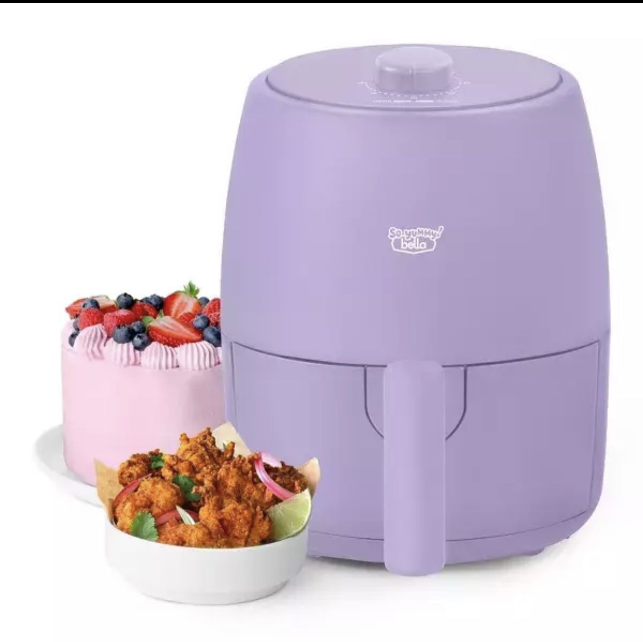 Generic So Yummy by Bella 2.0 QT Air Fryer: Healthier Comfort Foods with 75% Less Fat, Versatile Cooking & Compact Design, Easy Cleanup & Child-Safe O